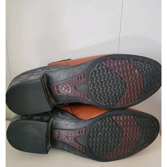 Ariat Womens Size 7B Western Closed Toe Leather Mules Shoes Brown Slip On - Picture 4 of 11